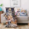 Game Genshin Impacts L-Lumine Pillow Covers Cartoon Sofa Decorative Home Double-sided Printing Short Plush Cute Cushion Cover