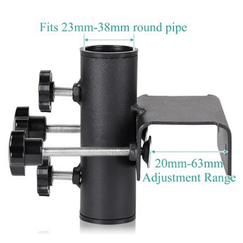 Patio Umbrella Clamp Adjustable Metal Umbrella Stand Portable Heavy Duty Parasol Base For Outdoor Patio Deck Beach Garden Yard