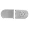 Double Door Push Sliding Access Control Office Glass Door Lock Stainless Steel Lock with 3 Keys