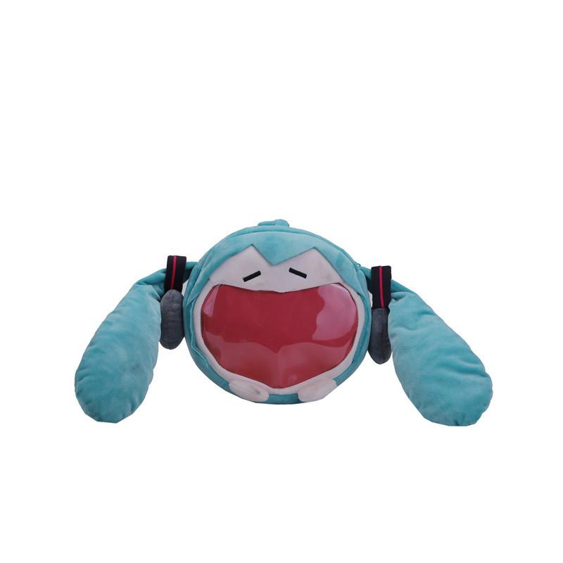Cartoon Childrens Plush Backpack And Hatsune Miku Design Appearance