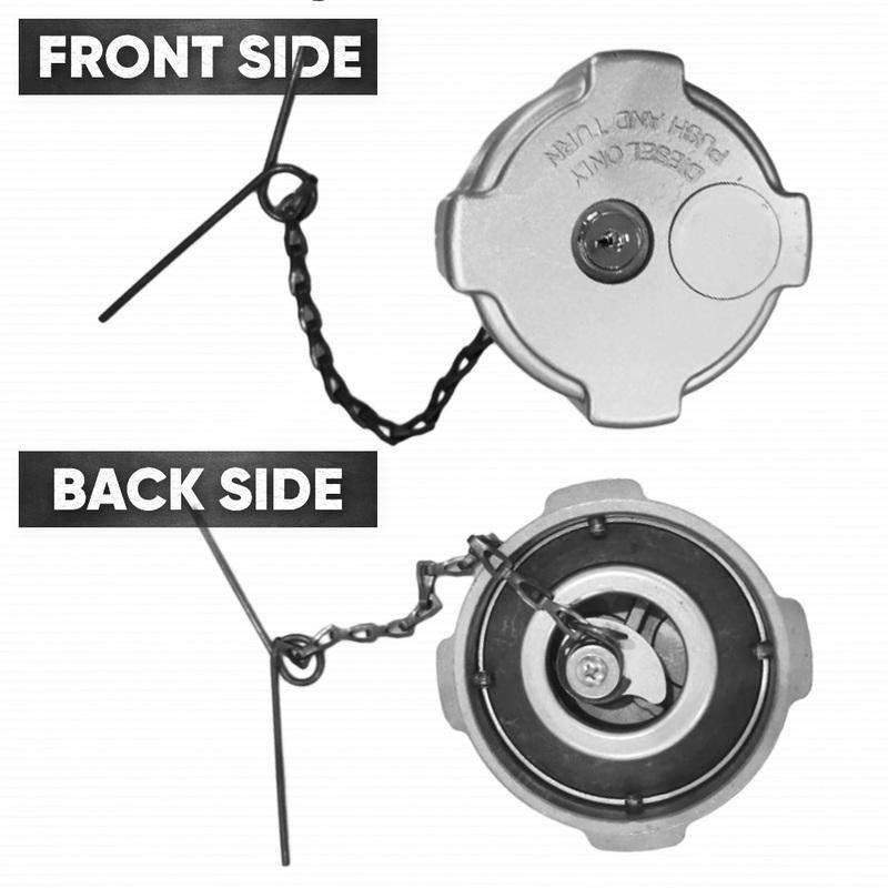 Locking Diesel Fuel Cap Cover Aluminum for Freightliner Cascadia Columbia Century Coronado M2-112 03-37017-002 0334466002