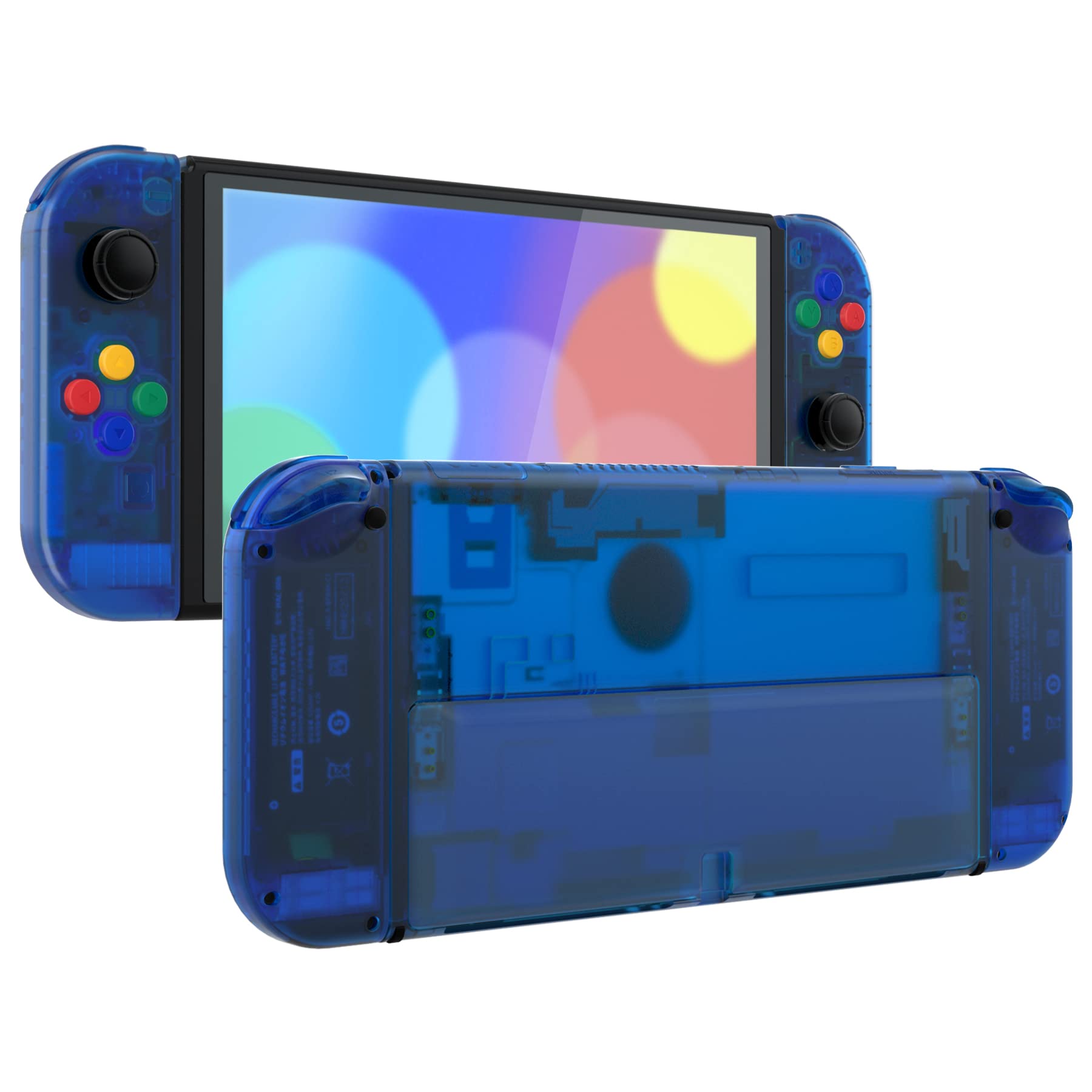 

Не основной корпус eXtremeRate Switch Switch совместим с OLED Joycon портативный контроллер прозрачная задняя панель PC Switch совместим с Switch