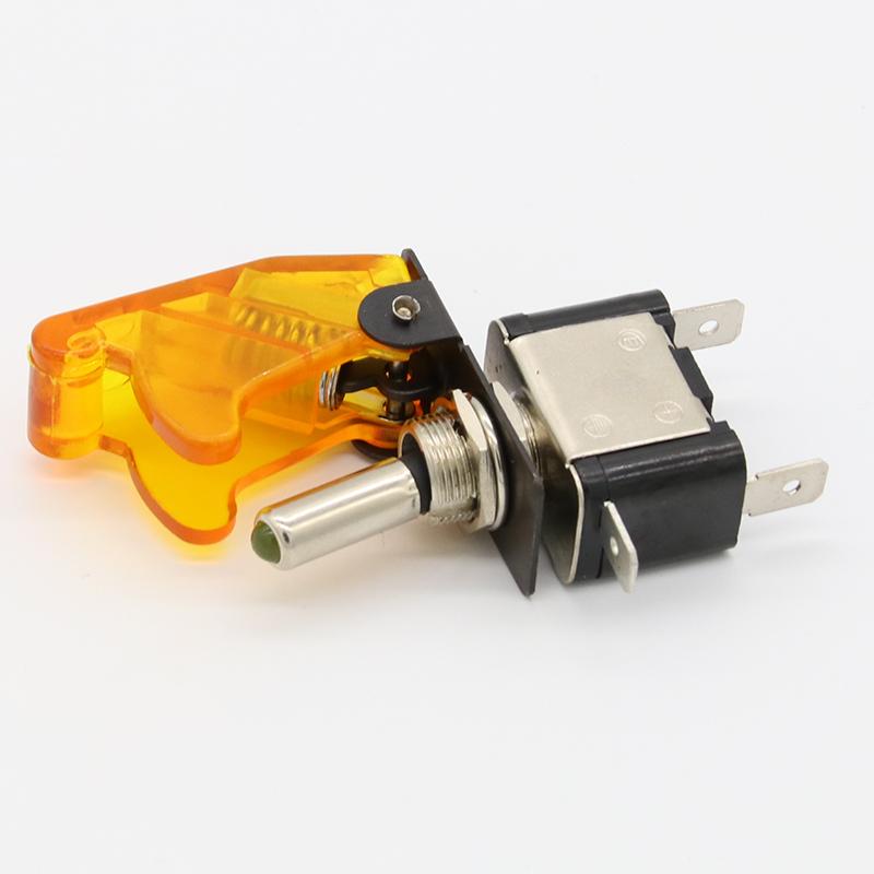 High Quality 4pcs Red 12V 20A Racing Car Truck Boat Cover LED Push Button Rocker Toggle Switch Control