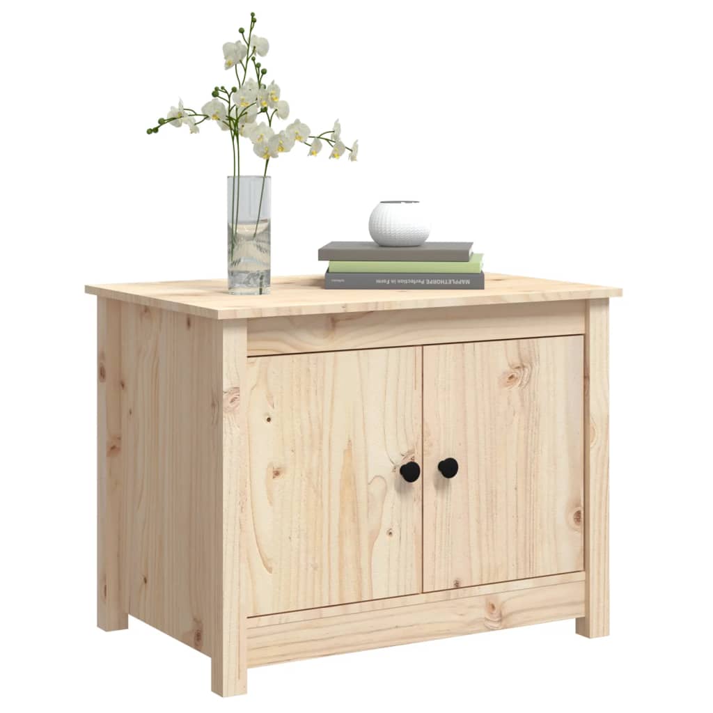 Vidaxl Coffee Table, 71X49X55 Cm, Solid Pine Wood