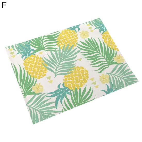 Unique Waterproof Heat Insulation Reusable Machine Washable Pineapple Table Pad for Restaurant Bowl Pad