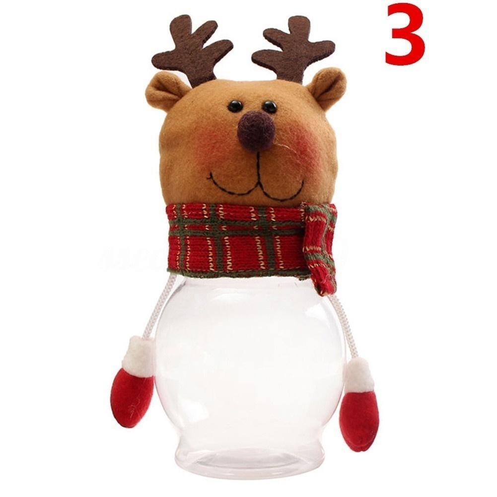 Friends Child Kid Christmas Flannel Candy Jar Storage Bottle Sweet Gift