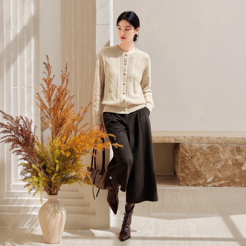Xiangying High-Waisted Cropped Casual Pants