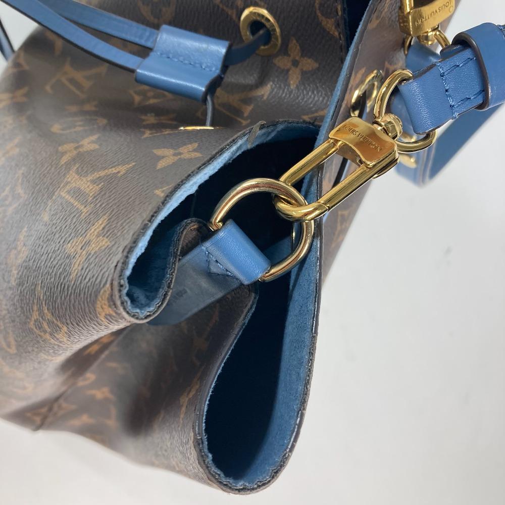 Louis Vuitton M43569 Monogram Neonoe Bucket type Shoulder Bag Brown x blue