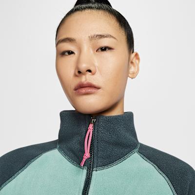 Nike ACG Sweatshirts Women's Teal Stand Collar Moderate Regular