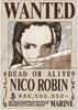One Piece Wanted Poster Robin 930 Million Yen Official Navy Wanted Poster Official Merchandise