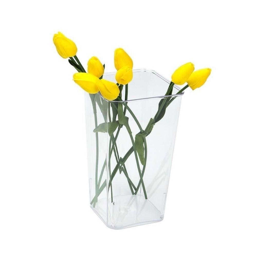 Modern Flower Bucket Acrylic Deep Water Flower Pot New Flower Vase  Home Decoration