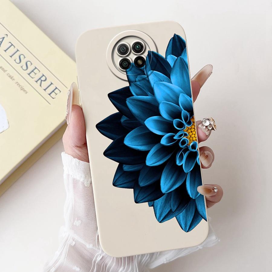 For Xiaomi Redmi Note 9T 5G Case Note9 5G Capa Shockproof Soft Silicone New Flower Funda for Redmi Note 9 T 5G Phone Cover Coque