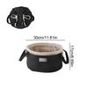 1PC Drawstring Waterproof Bucket Large Capacity Cosmetic Fashionable Makeup Fashionable Bag Portable Organizer High-End 30x17cm