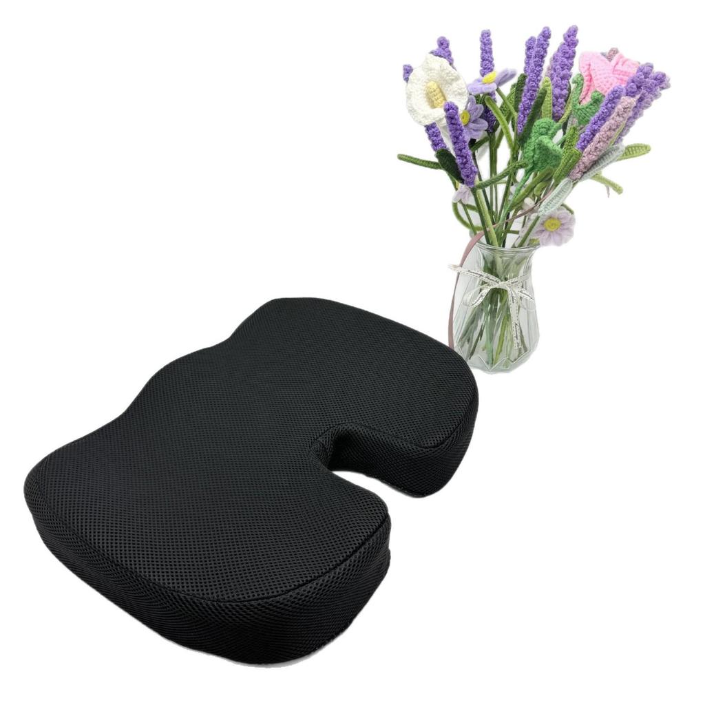 Memory Foam Gel Pressure Relief Seat Cushion with Logo Printing for Office and Car