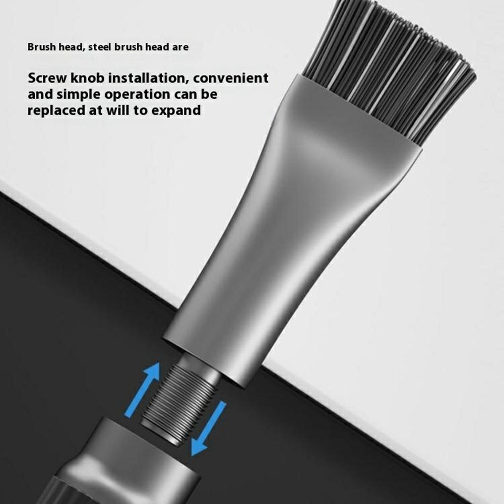 MAANT Dual-Head PCB Cleaning Brush Hard Bristle Steel Wire Anti-Static Board Chip Dust Removal Tool