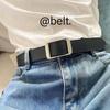 Trendy No Hole Men's Lazy Style Ins Korean Version Minimalist Waist Belt For Summer Fashion