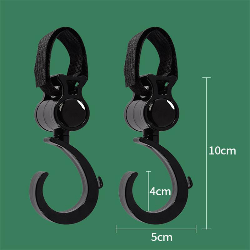 1/2/4PCS Pram Hook Baby Stroller Accessories Shopping Prop 360 Degree Rotating Hooks Stroller Hooks for Hanging Out Bicycle Hook