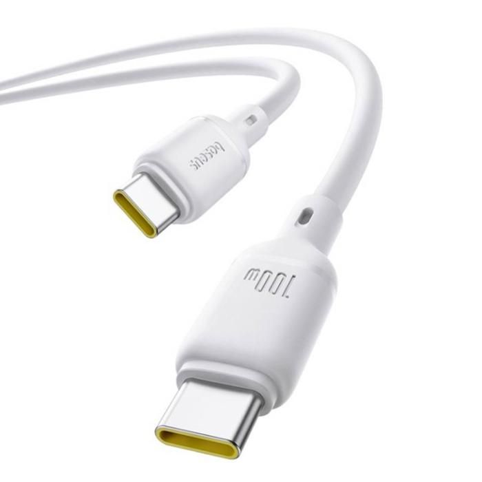 Câble USB-C Baseus Silky Series PD 100 W 1 m Blanc