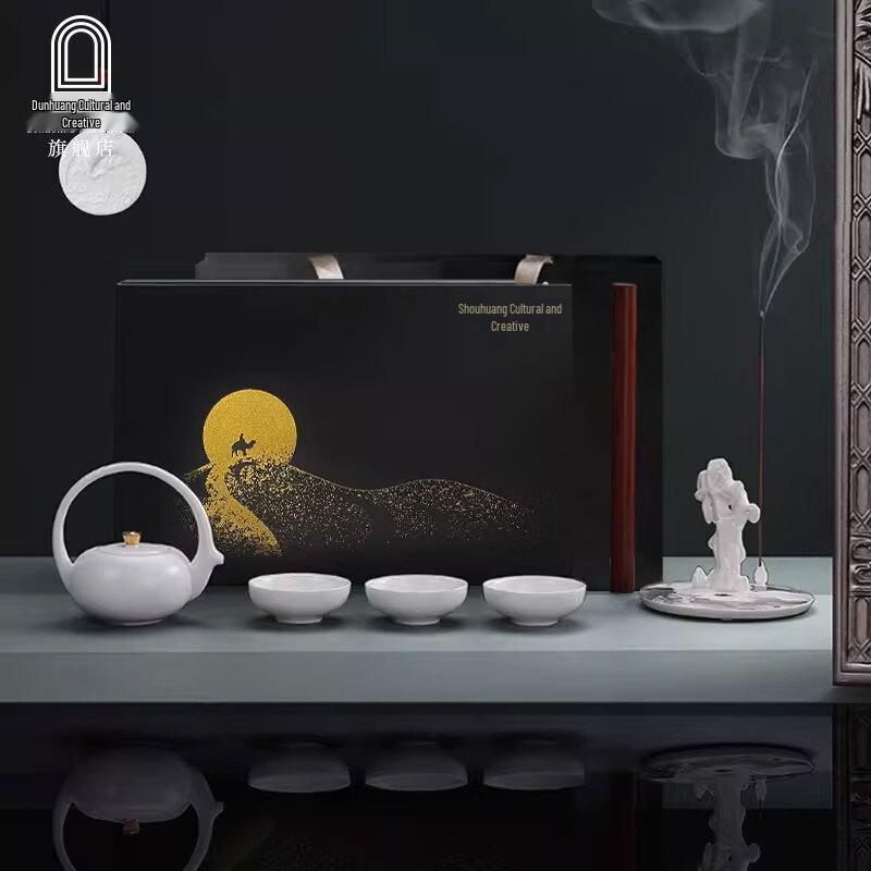

Dunhuang Palace Gift Silk Road Ceramic Tea Set
