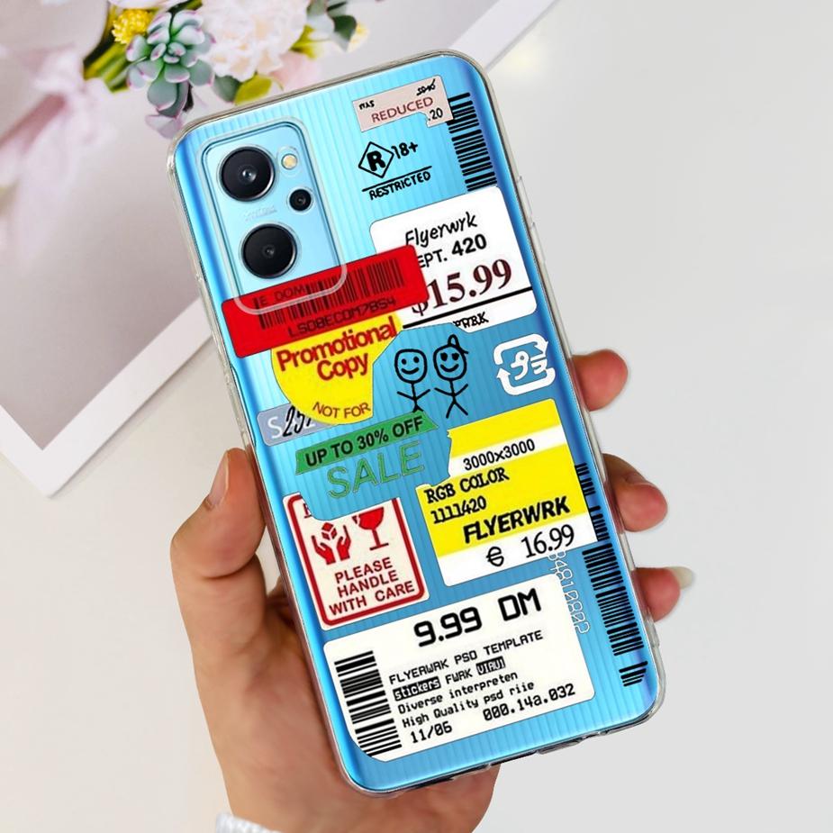 For Realme 9i Case RMX3491 New Fashion Painted Cover Clear Silicone Soft TPU Phone Case For Realme 9i 5G RMX3612 Realme9i Fundas
