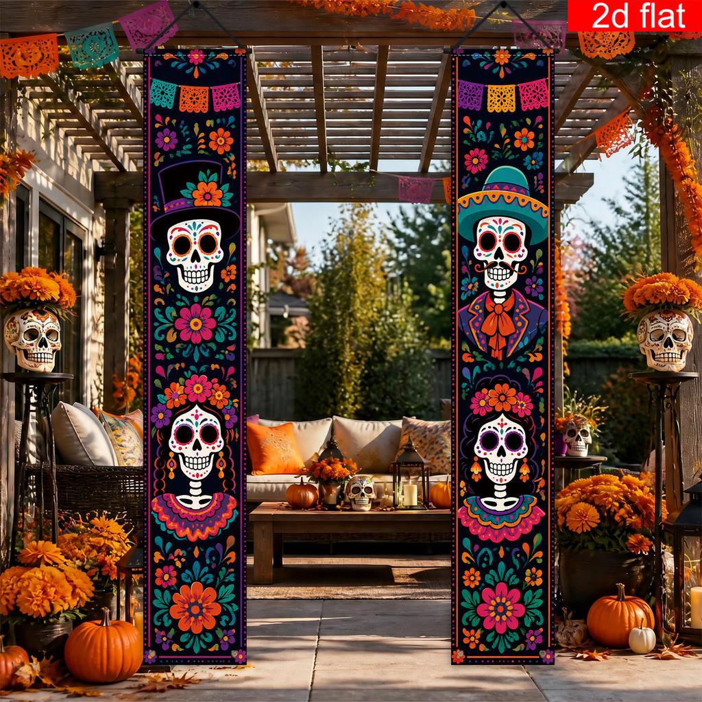 Banner 2pcs Set Party Decor for Porch