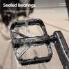WEST BIKING YP0802126 1 Pair Bike Pedals Triple Bearing Aluminum Alloy MTB Bicycle Foot Pedals