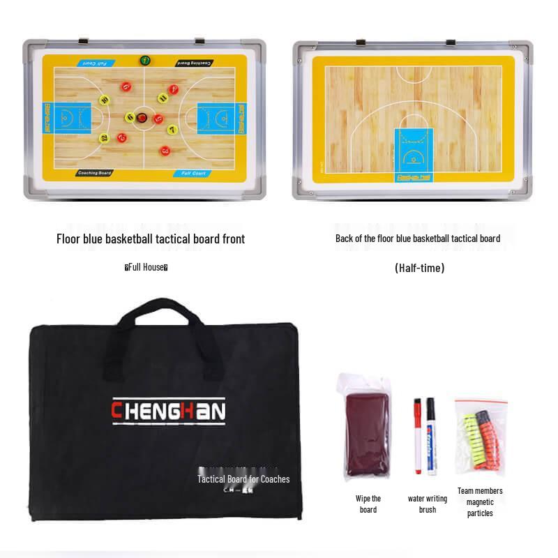 Large Magnetic Aluminum Floor Stand Tactics Board for Coaches with Pen and Eraser