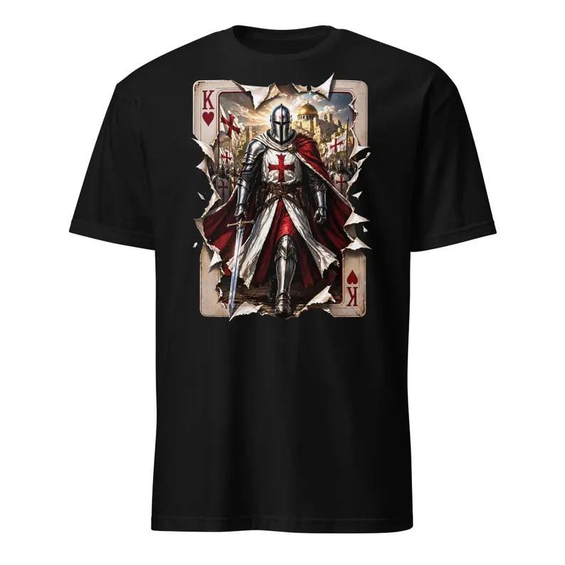 Templar Knight T-Shirt Christian Crusader Shirt, Deus Vult Tee, Knights Templar XXXL