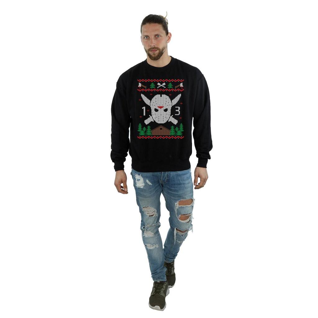 Friday 13th Mens Christmas Fair Isle Sweatshirt