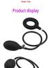 Silicone Inflatable Penis and Scrotum Restraint Ring for Men