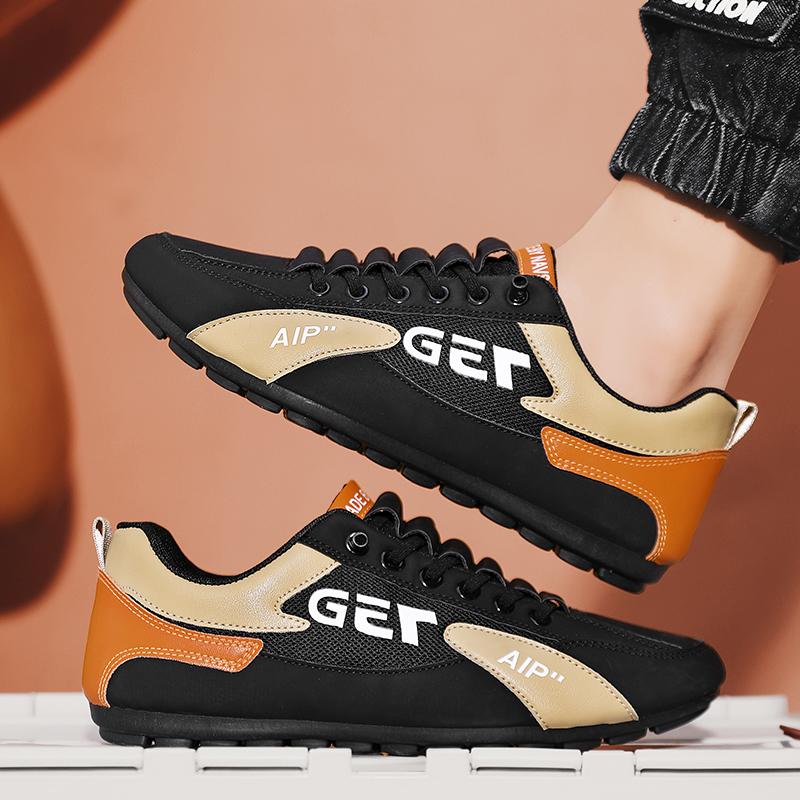 Мужская нескользящая износостойкая модная дышащая обувь с сеткой для спорта и отдыха — фото 3