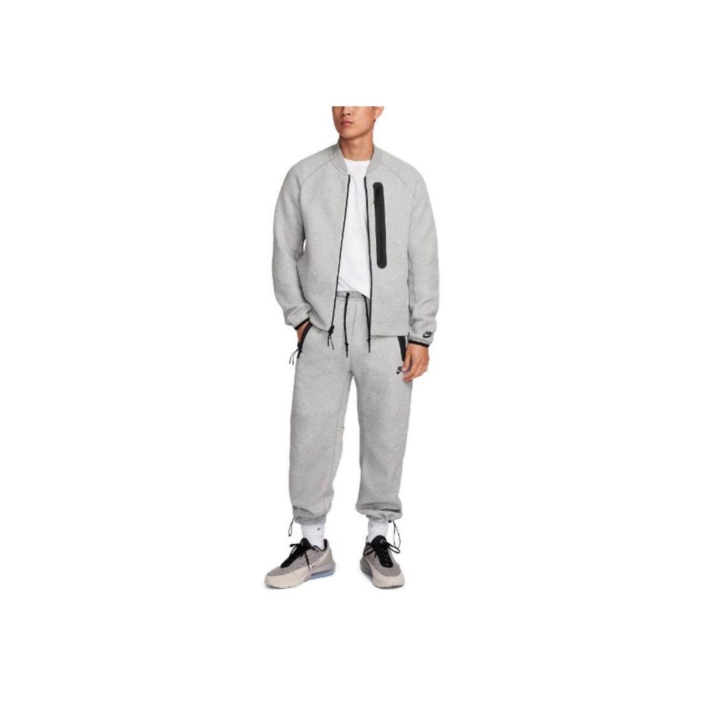 Nike Drawstring Fleece Knit Sports Pants Men Bottoms Dark-Grey FB8013-063