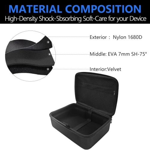 Musiin Audio Interface Storage Case for SSL2 MKII and SSL2+MKII Audio Interfaces, Top Cover with Zippered Mesh Pocket and Handle Strap, Portable Trave