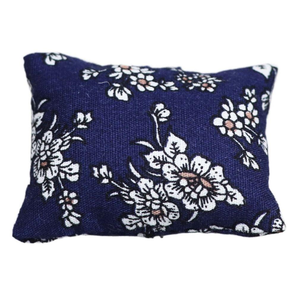 Pretend Play 1:6/1:12 Dollhouse Furniture Doll House Accessories Simulation Plaid Pillow Gifts