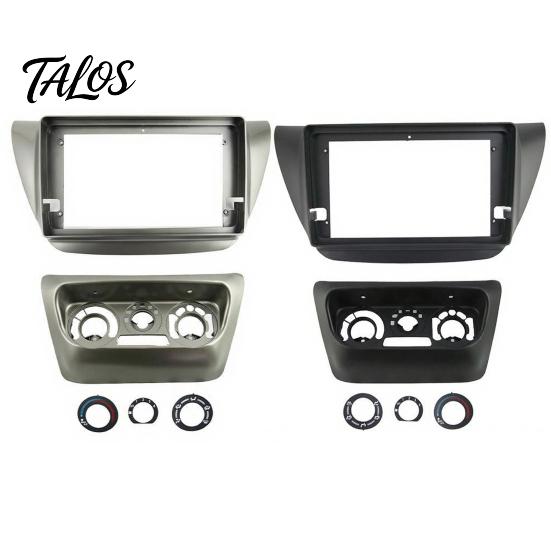 Double Din Fascia 9 Inch Car Radio Dash Kit for Lancer IX 2006, Navigation Stereo Installation Panel, Center Console Replacement Frame Android
