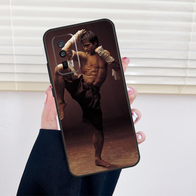 Muay Thai Kickboxing Fight Cover For Xiaomi 15 14 13 Ultra 11T 12T 13T 14T Pro POCO X7 Pro X3 X5 X6 M6 F5 F6 Pro Case
