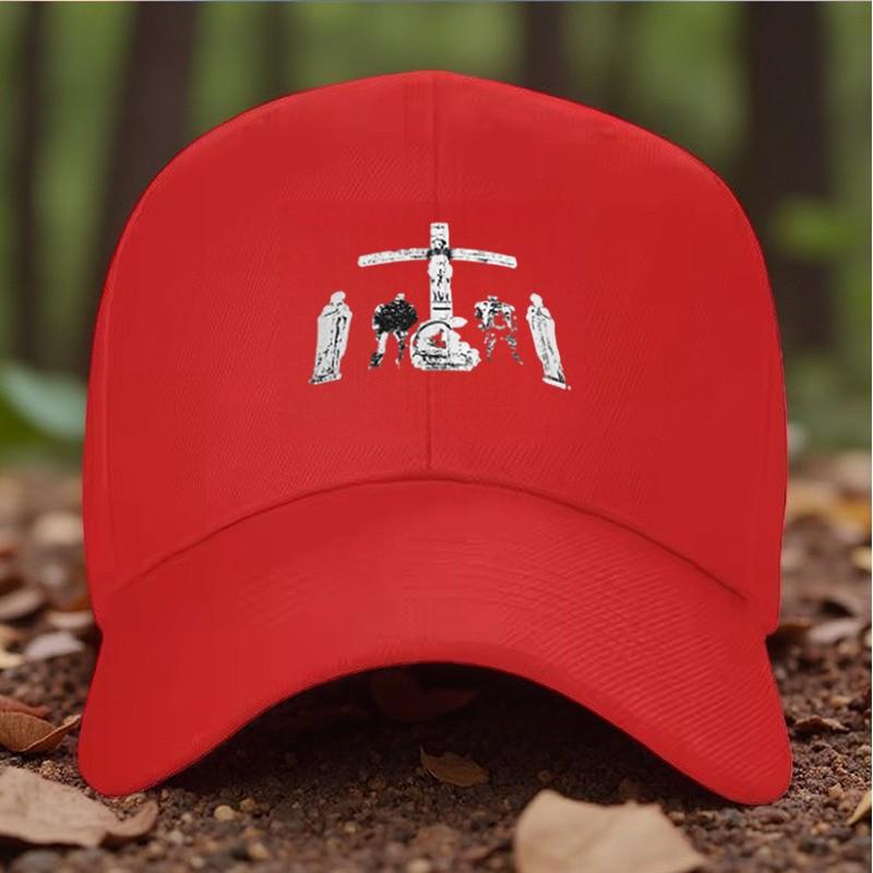 Crucifixion Scene Silhouette Baseball Cap Polyester Outdoor Casual Adjustable Unisex Adult Hat One Size