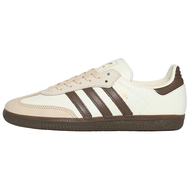 Adidas Women's White Samba Og Off Earth Strata Gum Sneakers Jr8842 Cm
