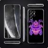 Flamingo Neon Flower Wave Art Phone Case For Samsung Galaxy S22 S21 S20 FE Ultra 5G S10 S10E S9 S8 Plus Note 10 20 Clear Cover