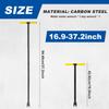 16-37 inch Water Meter Key Adjustable 4-Way Multi-Functional Utility Key Universal Cross Key T-handle Water Key Wrench for Meter