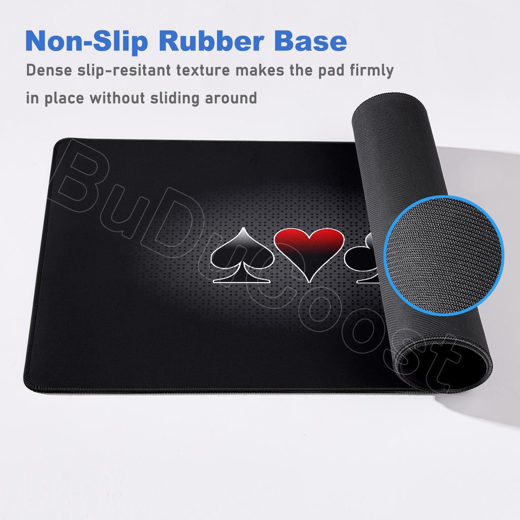 E-Sport Spiel Poker Mauspads Groß Computer Laptop Gamer Schreibtischmatten XXL Gummi Anti-Rutsch Gaming Tastatur Mauspads PC Zubehör