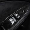 Carbon Fiber Window Lift Switch Panel Trim Sticker For Nissan 370Z 2009-