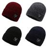 Cap Beanie Winter V Letter Knitted Hat Winter Protection Caps Gifts Outdoor