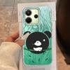 Kreslený Zábavný Zelený Panda Zvířata Pouzdro na Telefon pro Xiaomi Redmi 13C 14C A5 A3 A4 A3X Note 14 13 12 11 11S 10 Pro Silikonový TPU Kryt