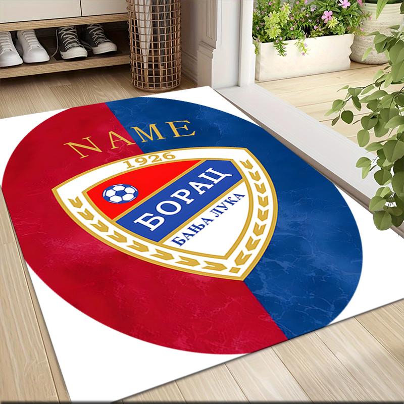 Custom Name German Flag Crest Carpet Rug Customizable Soft Washable Anti-Slip Home Living Room Sofa Mats Personalized Rug. 0909192