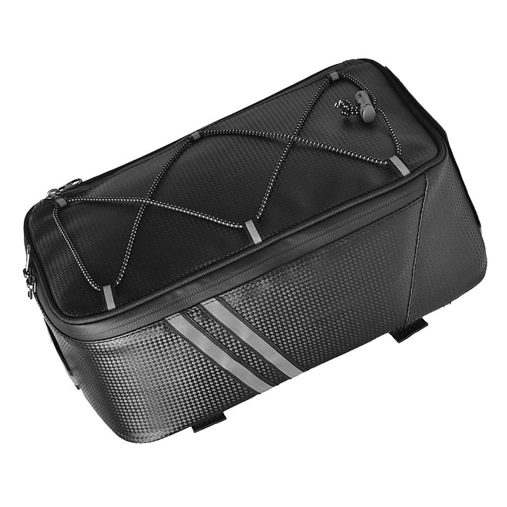 Bike Trunk Bag 7L Bicycle Rear Bag Water Resistant Bike Rack Bag with Waterproof Rain Cover
