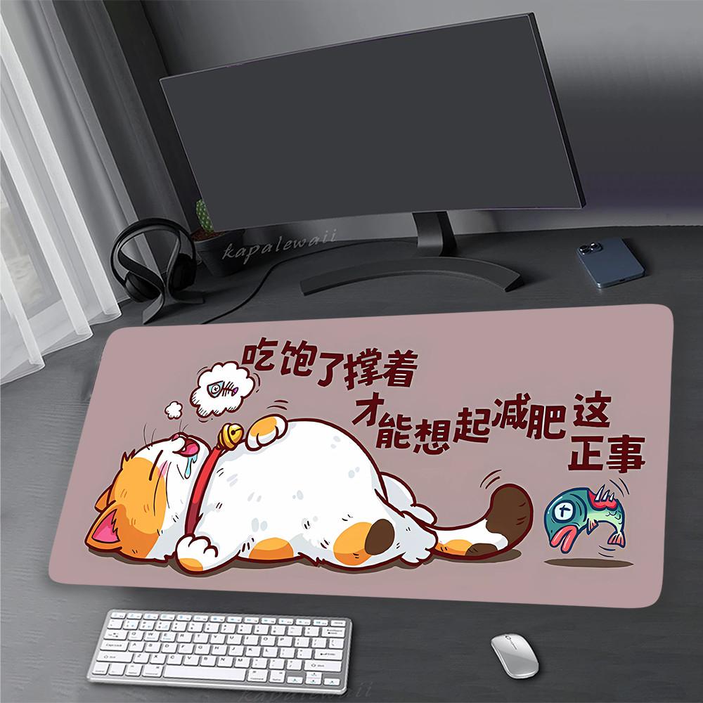 For All-Day Comfort Kawaii Cute Cat Mouse Pad Gaming Laptop Game Pads Mouse Mat Home Office Mousepad Desk Pad 900x400mm