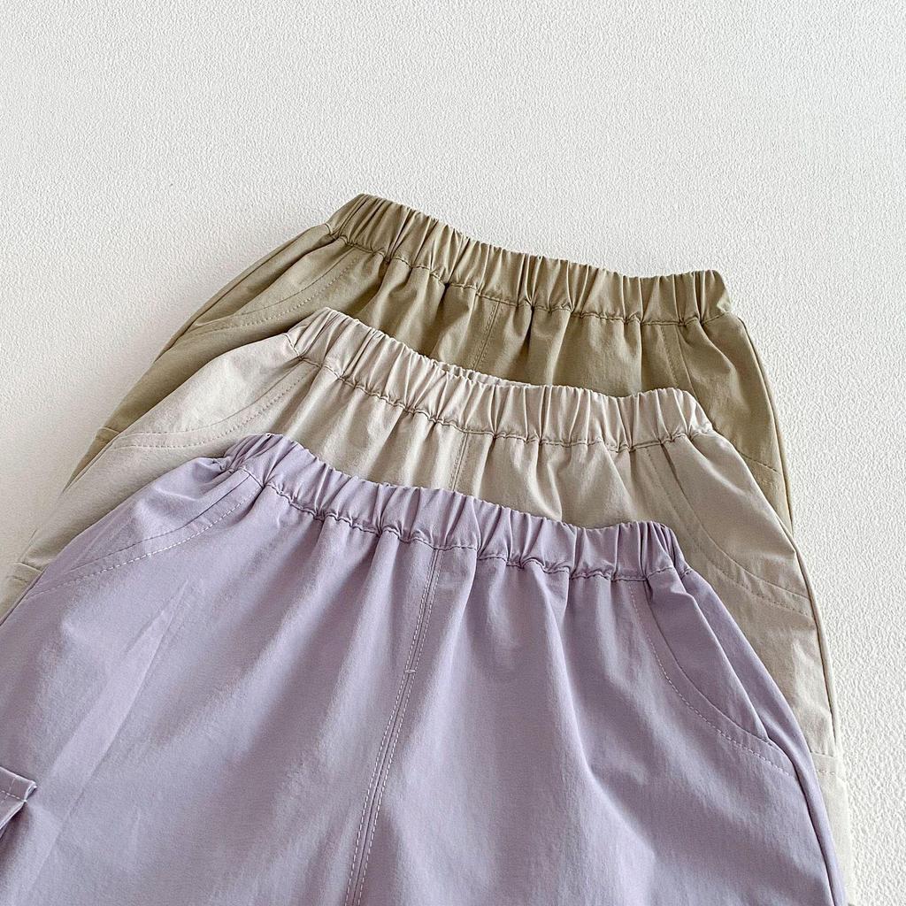 2026 Spring Solid Color Casual Pants for Girls and Boys - Korean Style