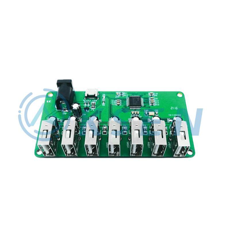 AI-KSEN USB 2.0 HUB Module 1-to-7-Port Hub USB Expansion Module Data cable USB revolution PH2.0 * 4p (1 meter)