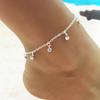 Fashion and Elegant Temperament Ankle Jewelry Women's Direct Supply, Simple Flash Diamond Rhinestone Pendant Anklet